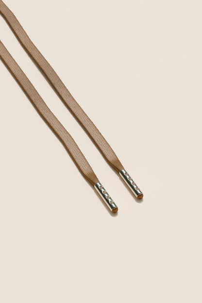 Taupe | Flat Waxed Shoelaces