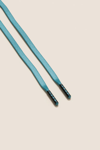 Turquoise | Flat Waxed Shoelaces