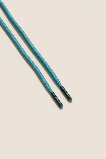Turquoise | 4 mm Round Waxed Shoelaces