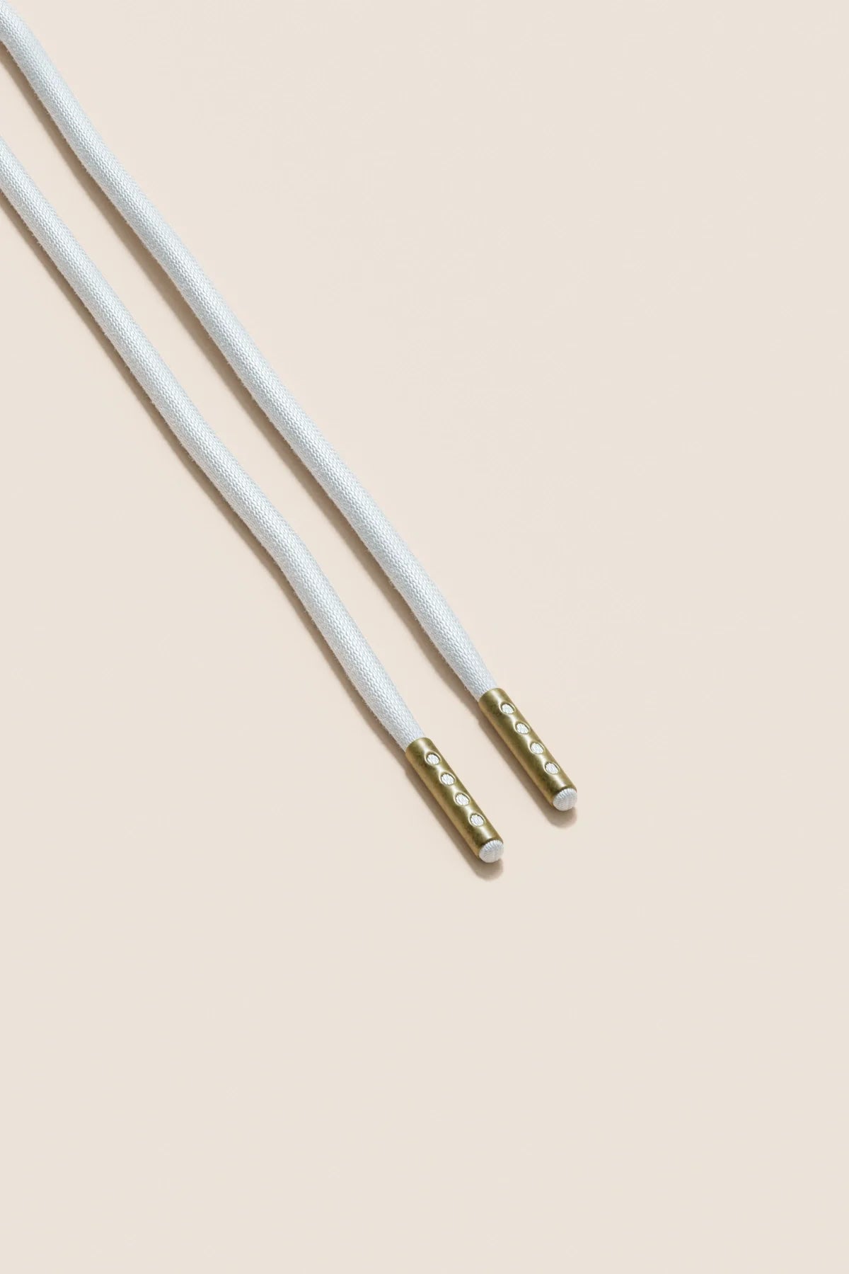 White | 4 mm Round Waxed Shoelaces