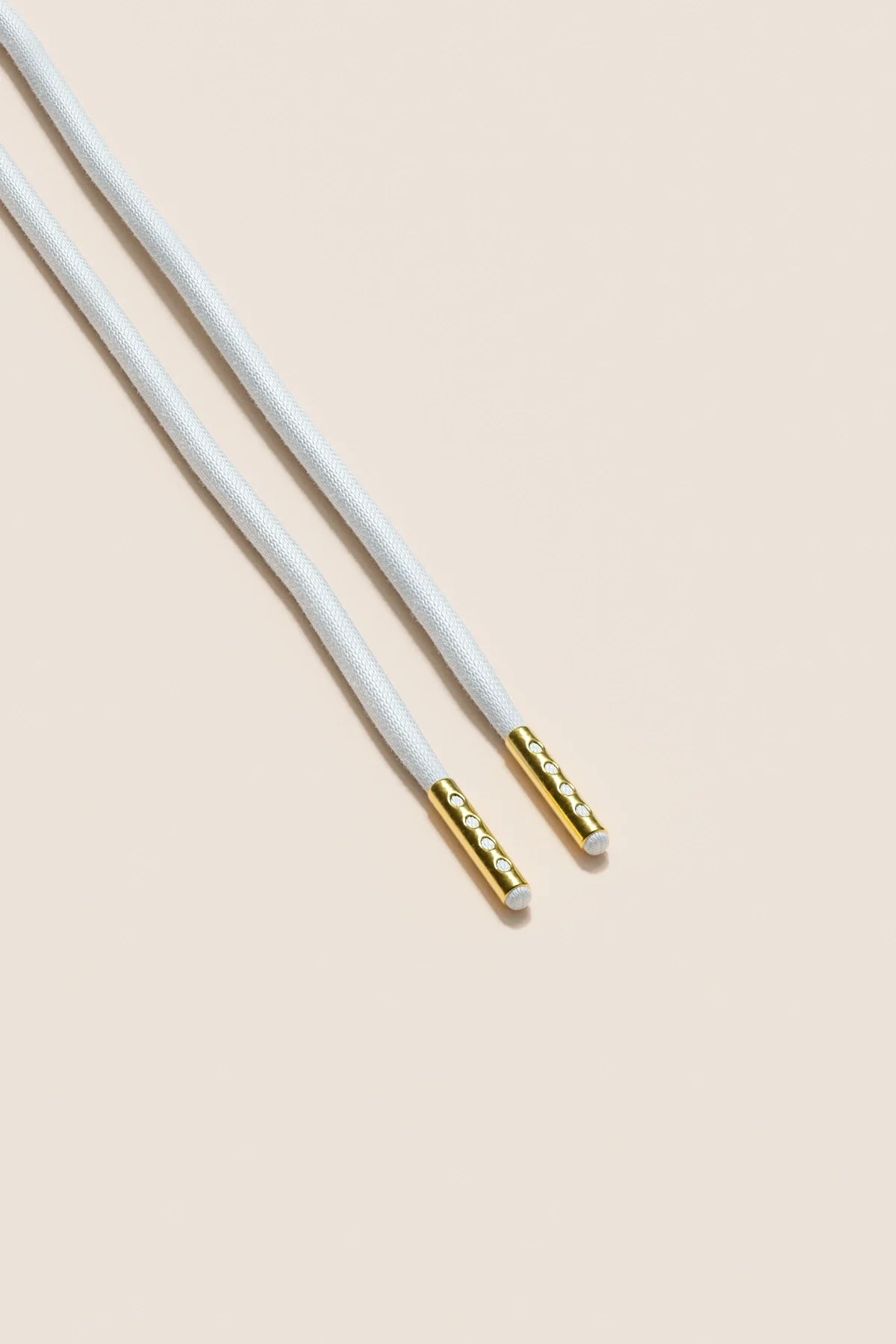 White | 4 mm Round Waxed Shoelaces
