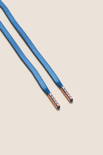 Jeans Blau | Flache Gewachste Schnürsenkel