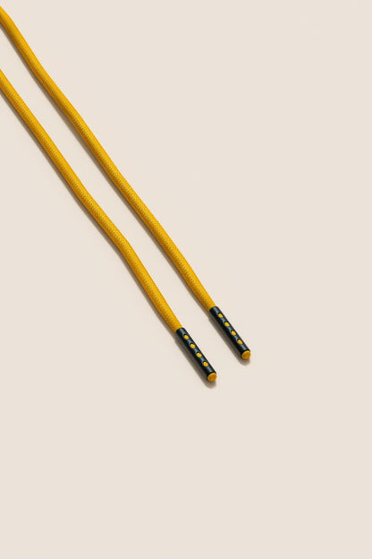 Yellow | Round Waxed Shoelaces