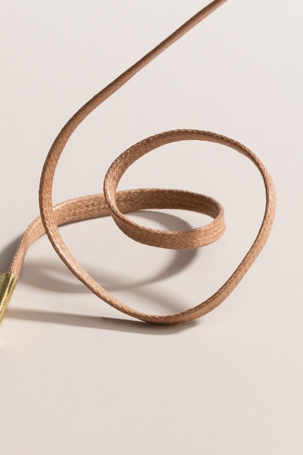 Taupe | Flat Waxed Shoelaces