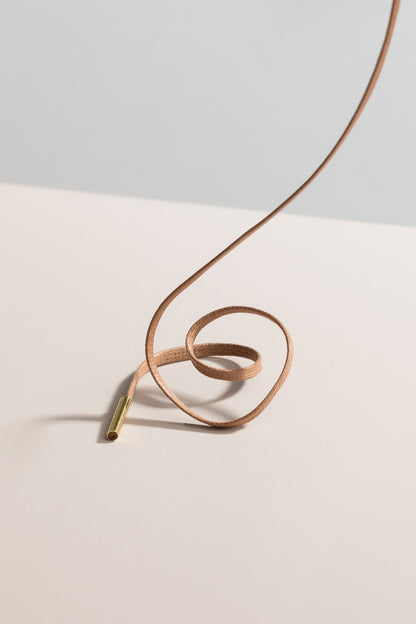 Taupe | Flat Waxed Shoelaces