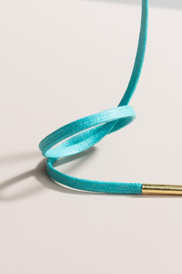 Turquoise | Flat Waxed Shoelaces