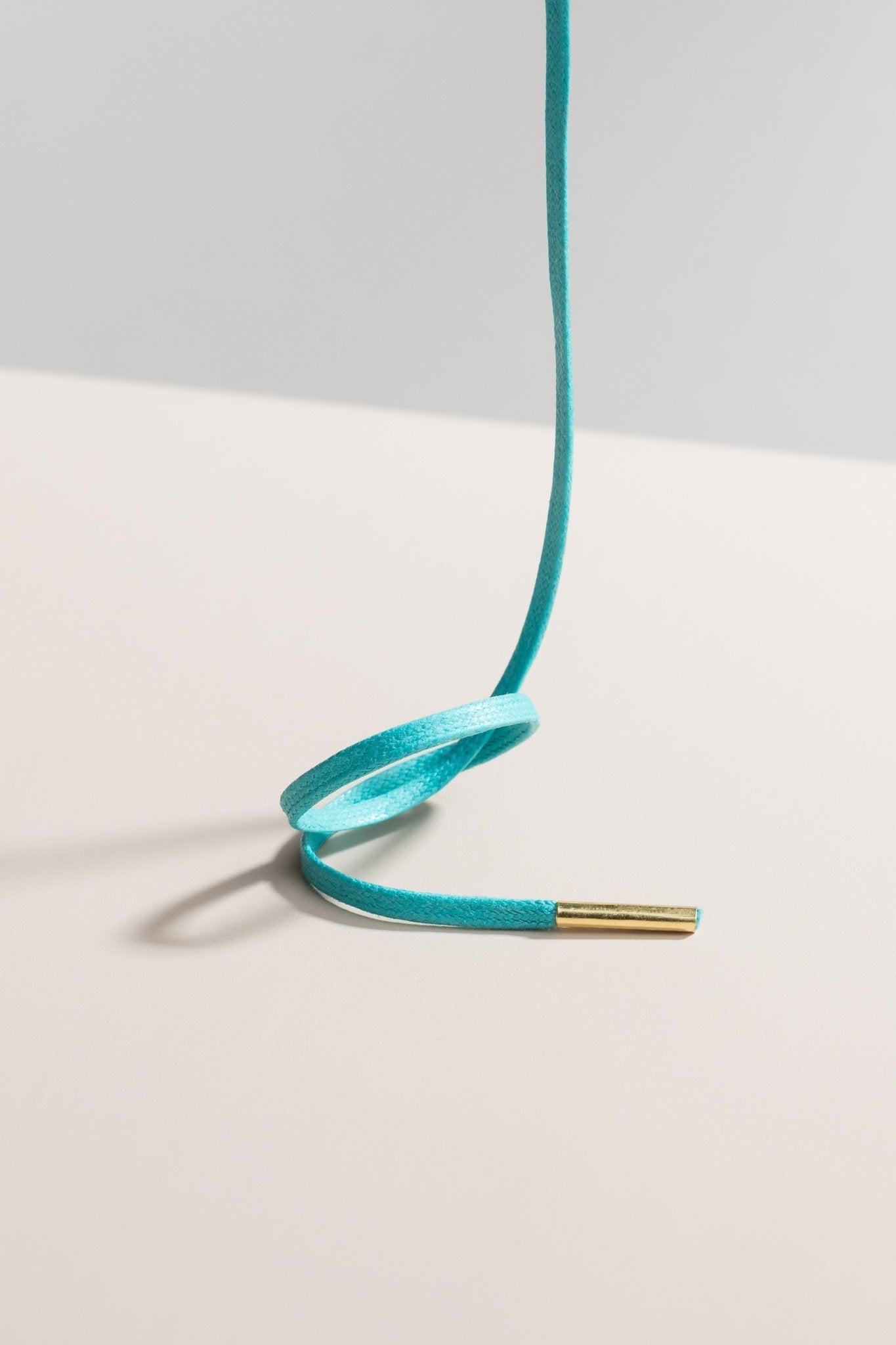 Turquoise | Flat Waxed Shoelaces