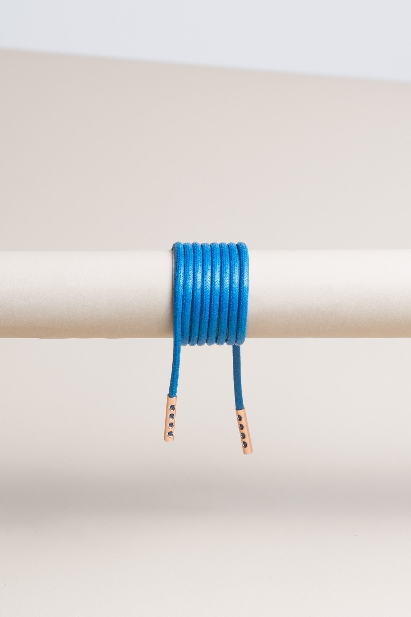 Jeansblau | Runde Gewachste Schnürsenkel